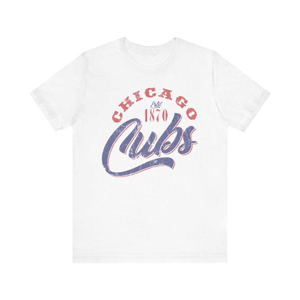 Chicago Cubs Script Baseball